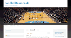Desktop Screenshot of handballtrainer.de