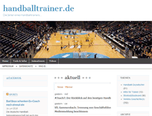 Tablet Screenshot of handballtrainer.de