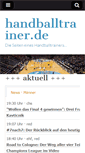 Mobile Screenshot of dhb.handballtrainer.de