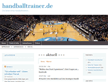 Tablet Screenshot of dhb.handballtrainer.de